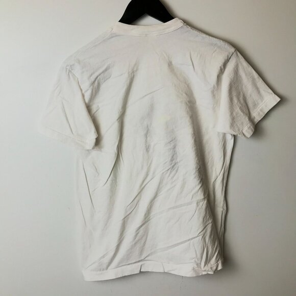 Vintage Autumn Elf T Shirt Fall Leaves Fruit of the Loom Graphic Tee USA White - Picture 13 of 14